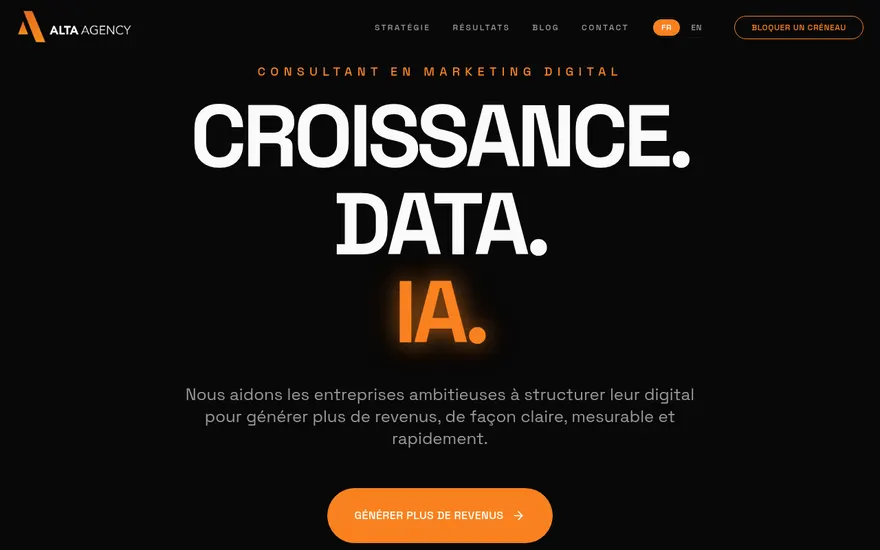 Capture du site ALTA