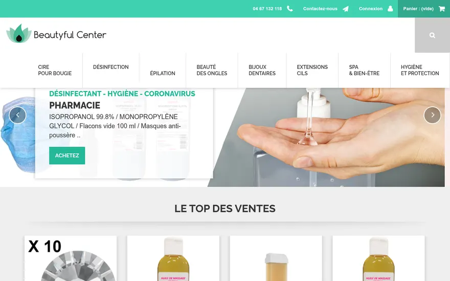 Capture du site Beautyful Center