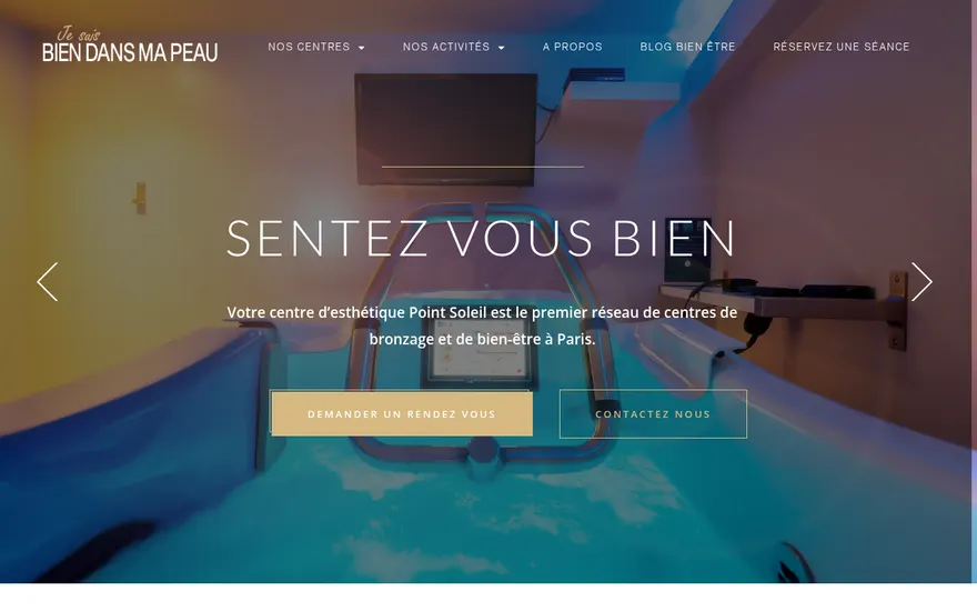 Capture du site Bien Dans Ma Peau