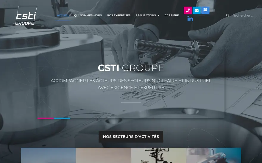 Capture du site CSTI Groupe