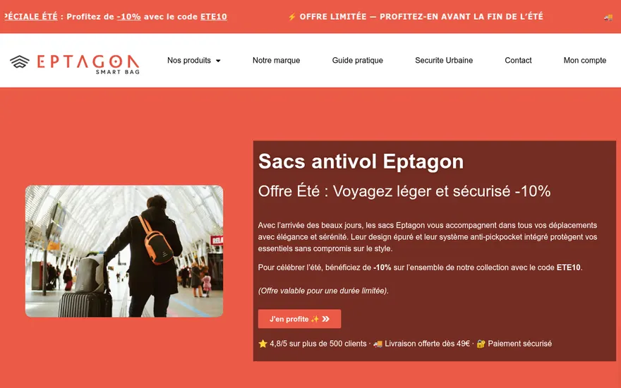Capture du site Eptagon