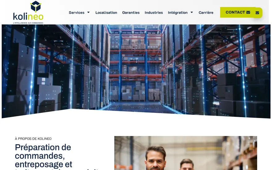 Capture du site Kolineo