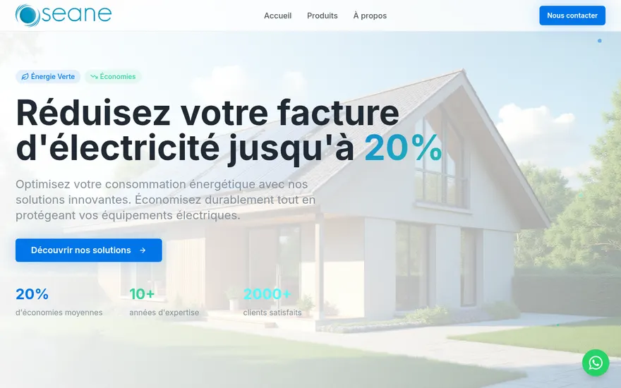 Capture du site Oseane